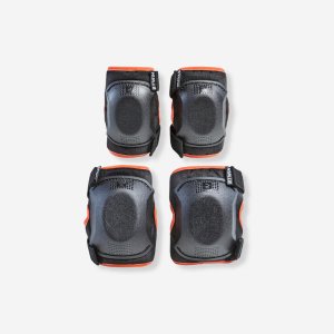 One Size Cycling Elbow and Knee Protectors Set 3-6 Years-orange